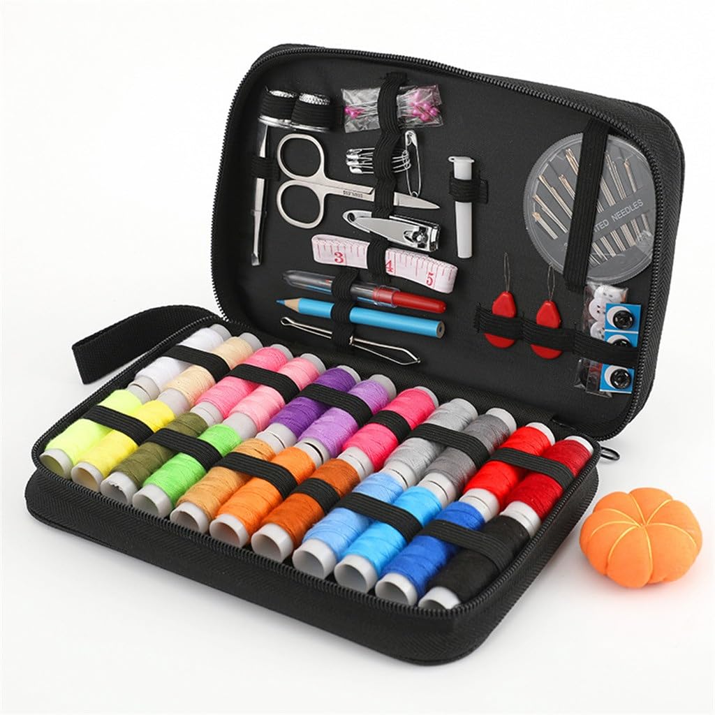 Caja de Costura, Kit de Costura para el hogar, Nueva Caja de Costura, Aguja de Coser a Mano para Estudiantes, Kit de Costura Multifuncional