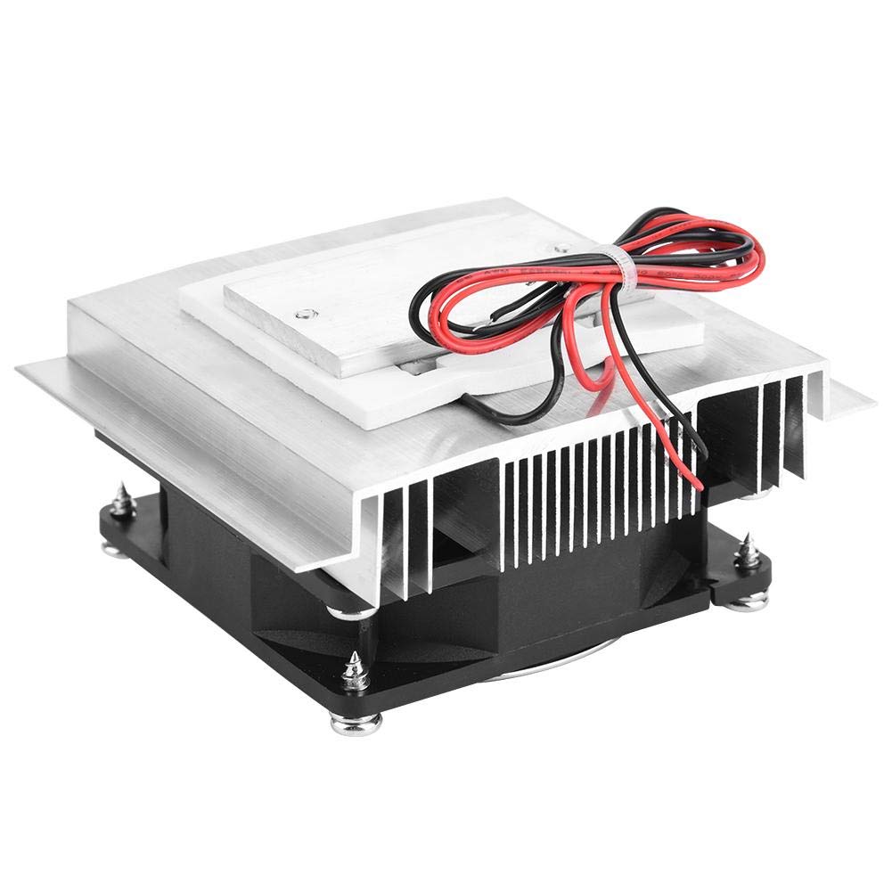12V Semiconductor Refrigeration Module with Fan, DIY Cooling Device Peltier Cold Plate Cooler DC 12V