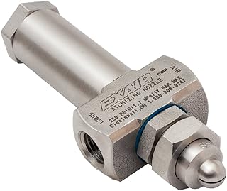 EXAIR SF2020SS No Drip Atomizing Nozzle, 1.2 GPH Maximum Flow Rate, 4.5 LPH Max