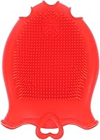 Vista 1 de Cepillo de champú Manopla de baño de silicona Cepillo de baño corporal Esponja de baño Suave de silicona Scrubber Washcloth para rojo
