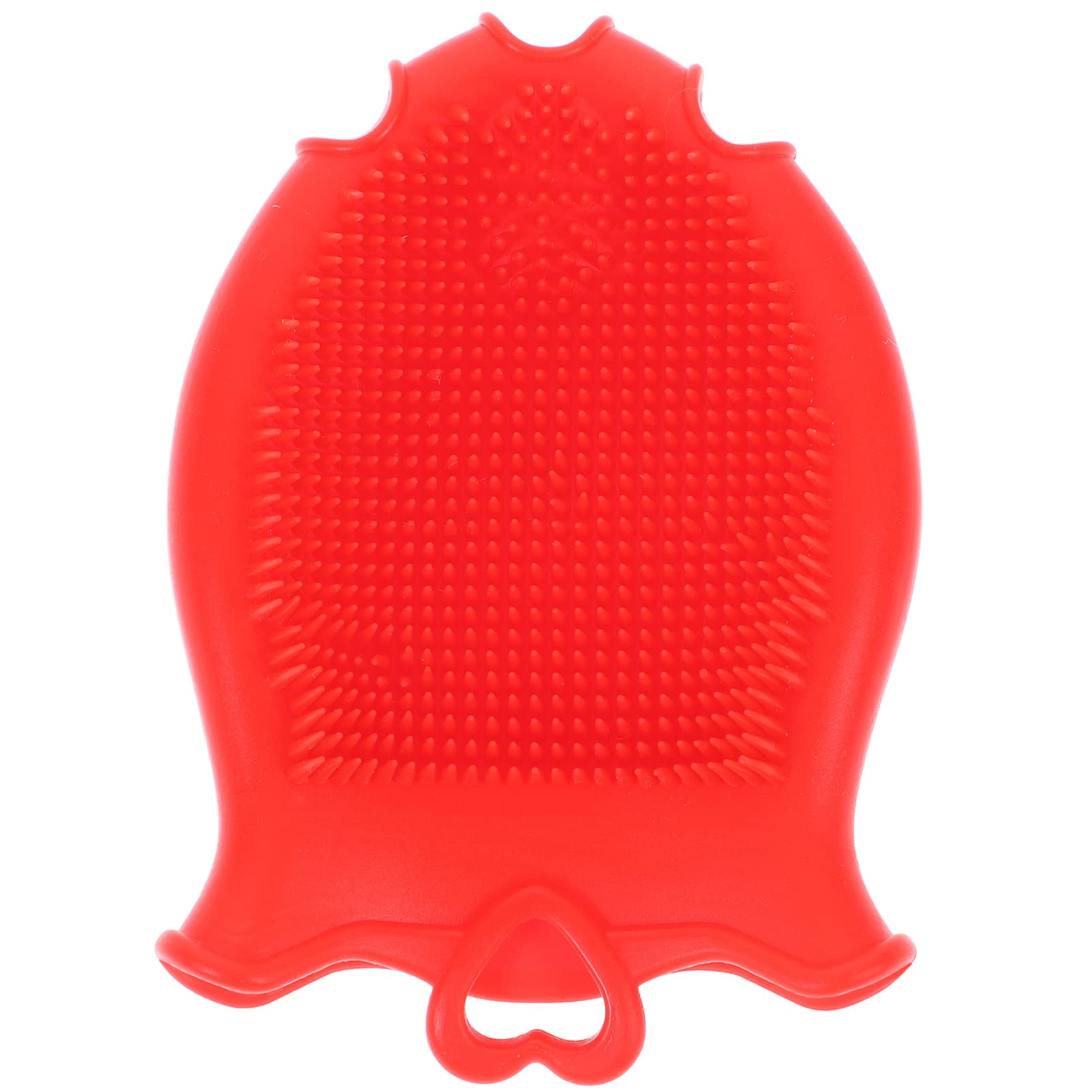 Cepillo de baño para bebé Beaupretty con esponja blanda roja 8
