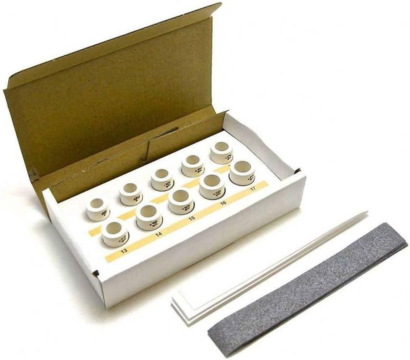 Precious Metal Clay 10 Piece Ring Sizing Pellets Jewelry Making Tools Set 20mm, with Ceramic Tape, to Shape Silver Clay Rings