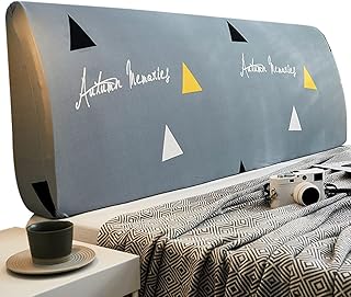BOENTA Copri Spalliera Letto Matrimoniale Copertura Testiera Letto Matrimoniale Copertura Testata Protezione 200cm,Light Grey