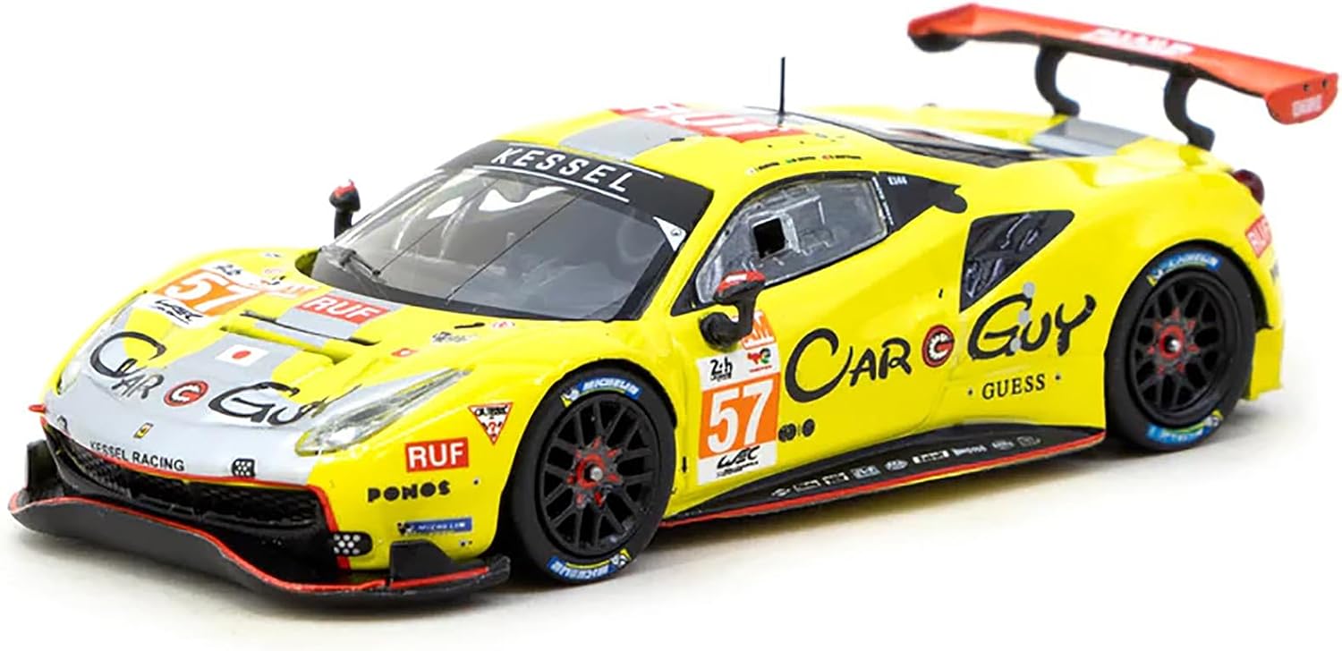 488 GTE #57 Scott Huffaker - Takeshi Kimura - Daniel Serra Racing 24 Hours (2023) "Hobby64 Series 1/64 Diecast Model Car by Tarmac Works T64-071-23LM57