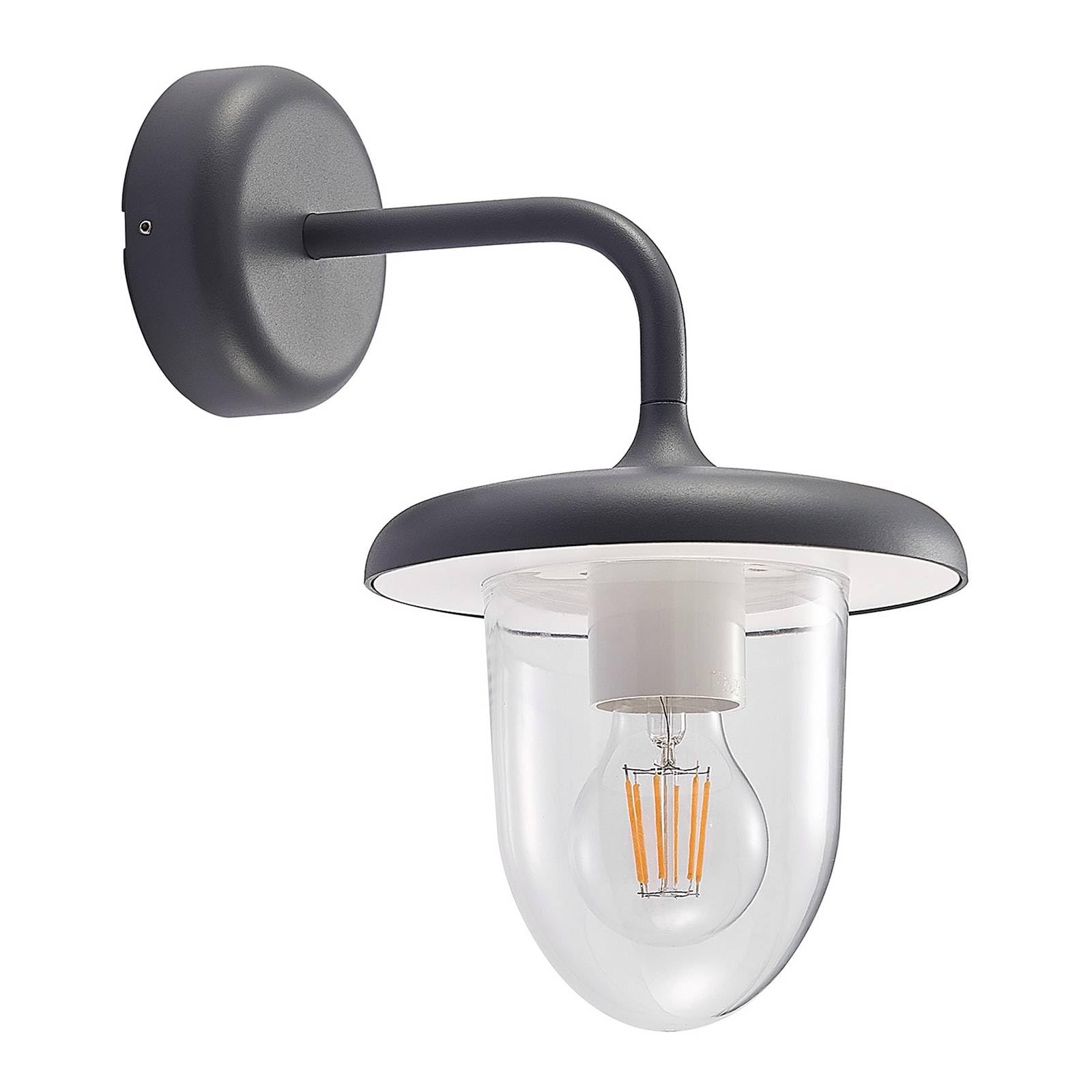 Prios Larkumi Outdoor Wall Lamp With E27 Socket
