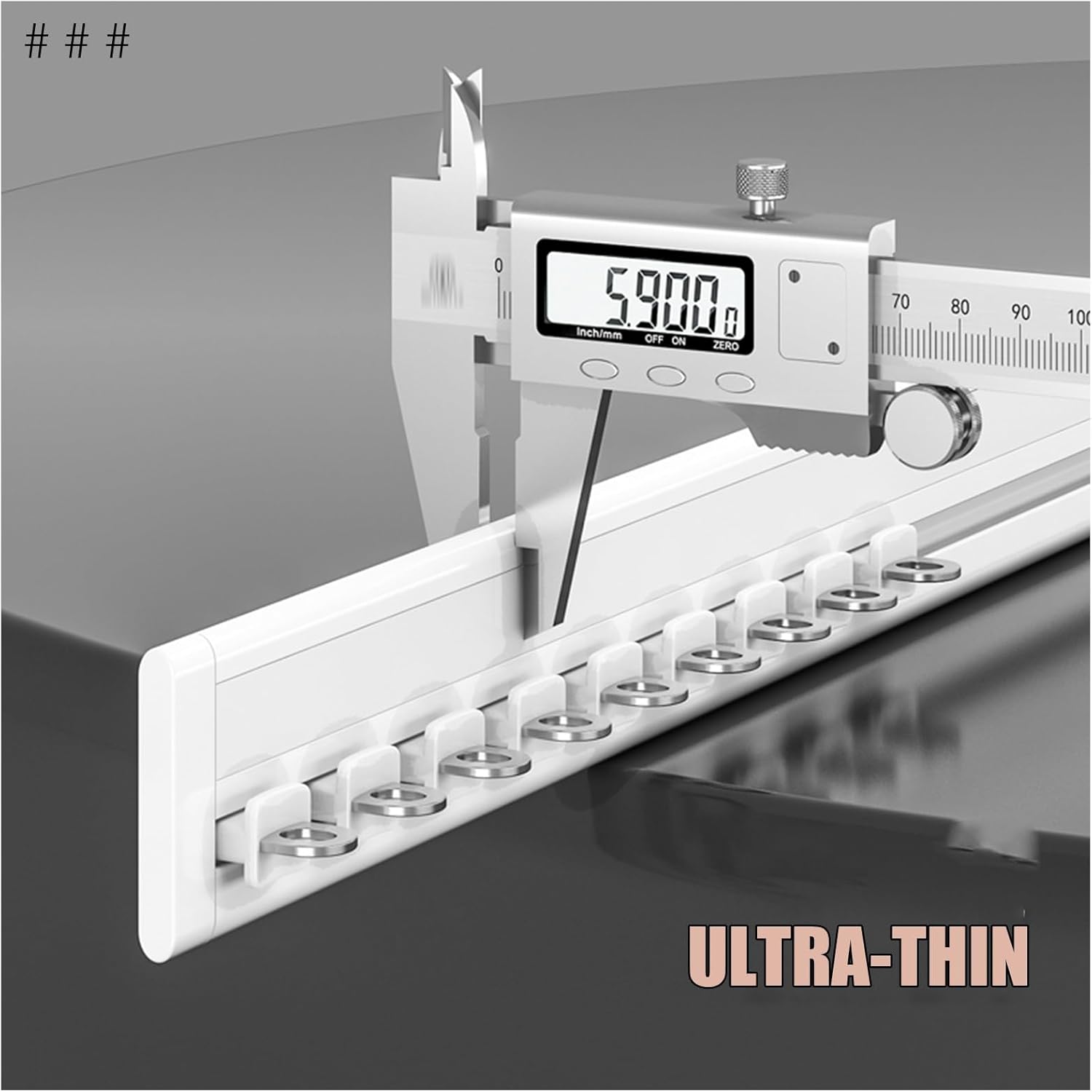 Heavy-Duty Aluminum Curtain Track System - Flexible Bendable Rail with Silent Rollers for Bay Windows, Room Dividers & Shower Partitions - DIY Install Kit, 1.1m (3.6ft)