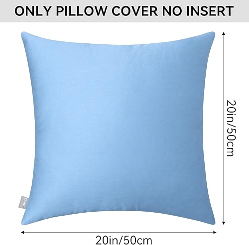 Vista 327 de Thmyo Paquete de 2 fundas de almohada cuadradas decorativas de algodón, fundas de almohada de sublimación en blanco, fundas de cojín blancas