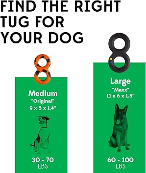 Goughnuts - Virtually Indestructible Dog Pull Toy, Durable and for Tug of War with Medium and Large Dogs - Rubber for Aggressive Power Chewers Like Pit Bulls, Labs, and German Shepherds