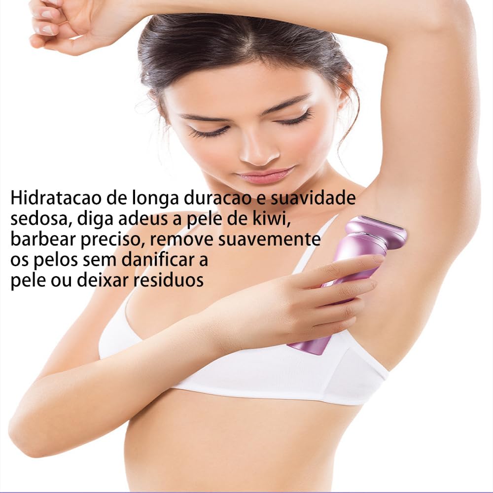 Depilador Eletrico Feminino, Barbeador elétrico suave e sedoso para mulheres, 3 lâminas sem fio lâmina e aparador de biquíni para uso molhado ou seco, rosa em promoção! Veja a oferta e mais achadinhos de Depilação 8 Hoje é o melhor dia para comprar Depilador Eletrico Feminino, Barbeador elétrico suave e sedoso para mulheres, 3 lâminas sem fio lâmina e aparador de biquíni para uso molhado ou seco, rosa com aquele preço maroto! Promoção! Aproveite a oferta! 8