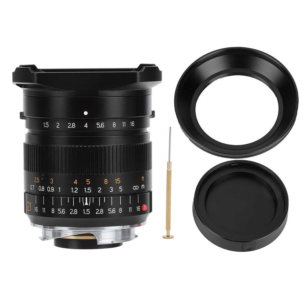 TTArtisan 21mm Wide Angle Cinema Lens Aviation Aluminum Full Frame  Super Wide Angle Lens Manual Focus Camera Lens for Leica M-M M240 M3 M6 M7  M8