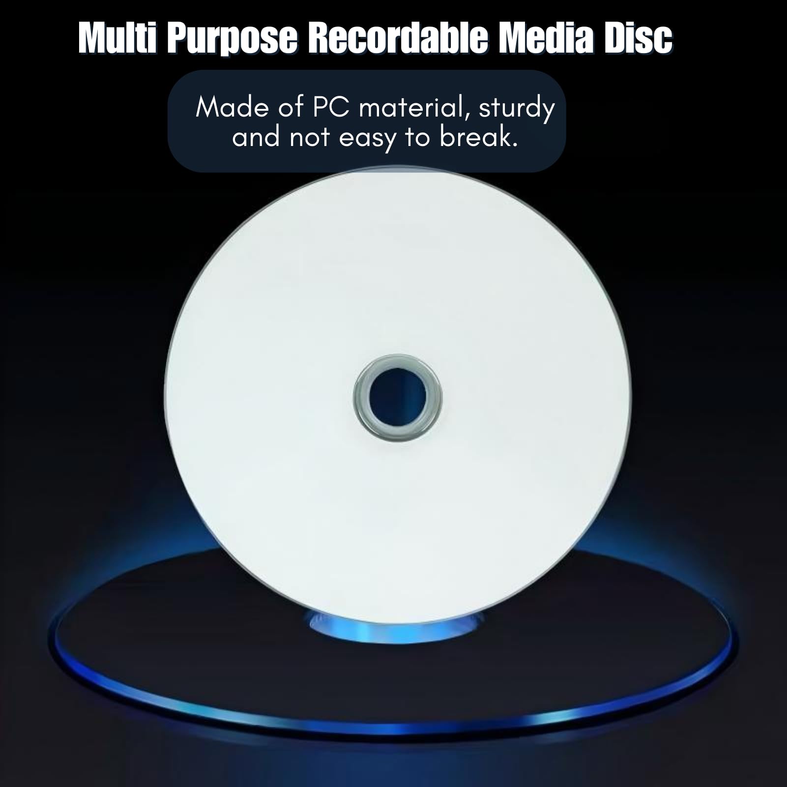 DVD R Disco en Blanco 4,7 GB 16X Discos Multimedia grabables de Alta Velocidad Material de PC de Primera Calidad Resistente y Duradero para Almacenamiento de Fotos y (10PCS)