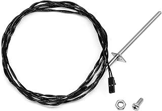 Hiorucet 3-20-00744 Black ESP Thermistor Probe for Harman Accentra, Advance, P38, Invincible, P61, P61A, P68, PC45, PF100, XXV, for Harman Wood & Coal DVC500, Mark I, 44 Magnum, for Heatilator BA100