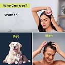 N Treck Scalp Massager for Growth | Gentle Silicone Bristles for Hair and Scalp Scrubber, Exfoliator, Dandruff Removal, Prevents Loss For Men, Women – Pack of 1, Pink gallery image