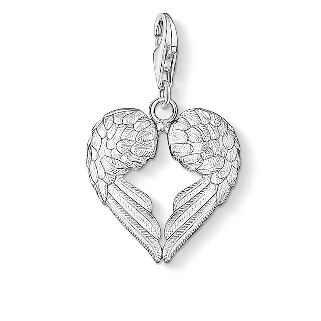 THOMAS SABO Damen Charm-Anhänger Herz Flügel Charm Club 925 Sterling Silber 0613-001-12