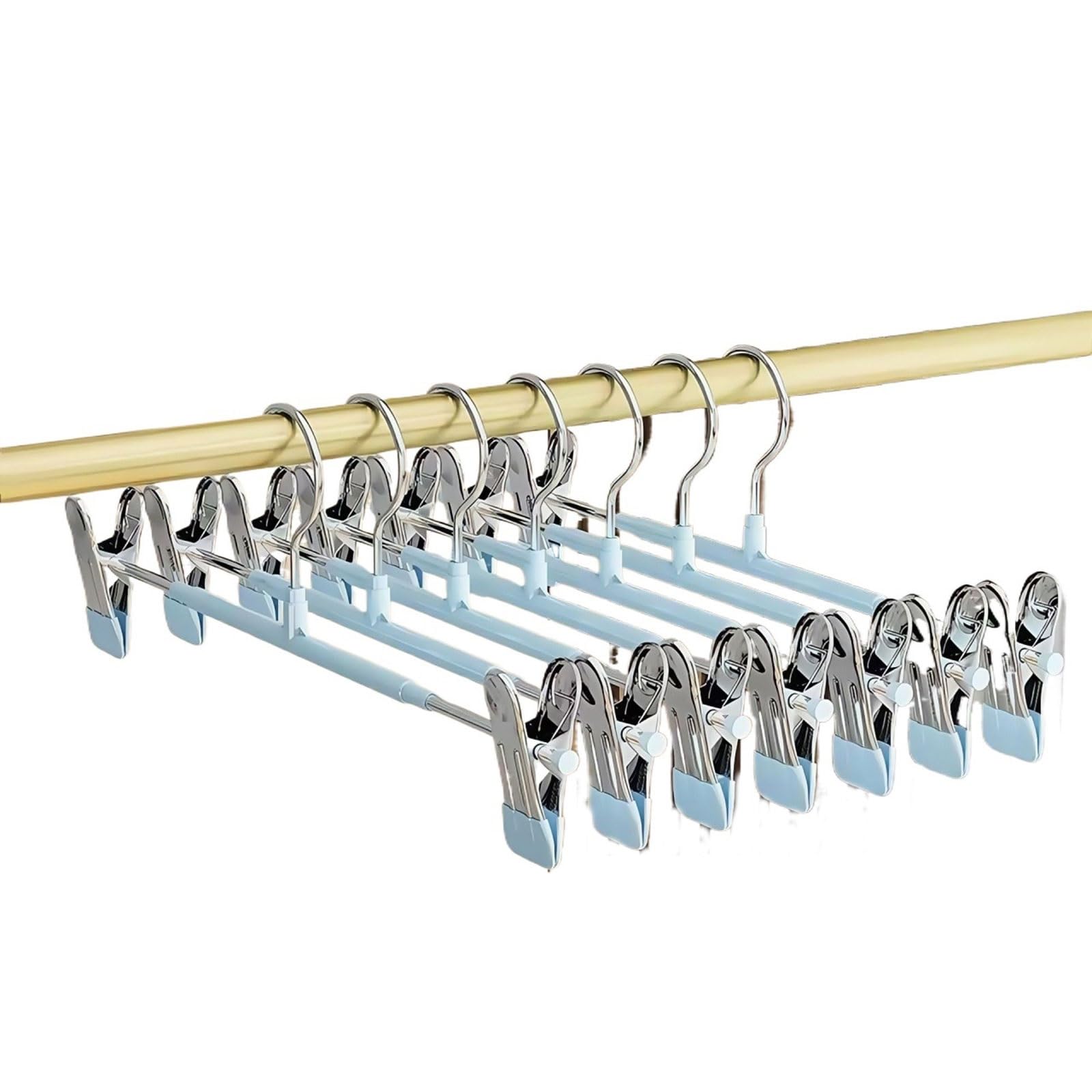 7-piece Stainless Steel Hanger Set Expandable Double Coat hanger