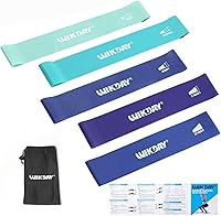 Vista 1 de Bandas de Resistencia para Hacer Ejercicio Bandas de Bucle de Ejercicio Conjunto de Bandas de Entrenamiento para Hombres y Mujeres Estiramiento