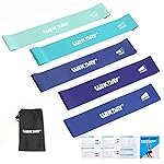 WIKDAY Resistance Bands for Working Out Exercise Loop Bands Workout Bands Set for Men Women Body Stretching, Training, Home Workout, Physical Therapy, Booty Legs, Set of 5 (Blue)