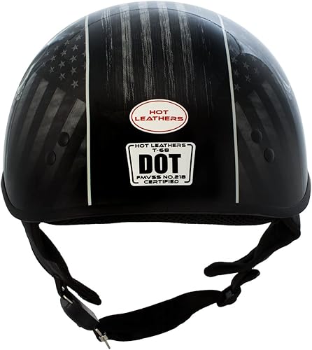 Miniatura 6 de Hot Leathers HLD1042 - Casco de calavera con diseño de calavera aprobado por DOT avanzado para hombres y mujeres