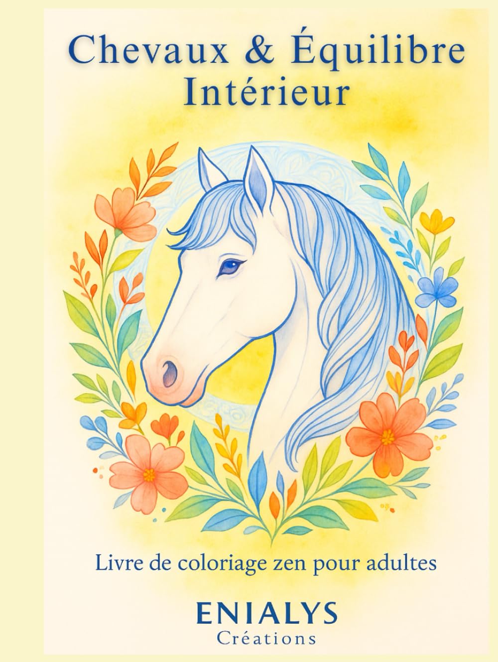 CHEVAUX & EQUILIBRE INTERIEUR: Livre de coloriage zen pour adultes