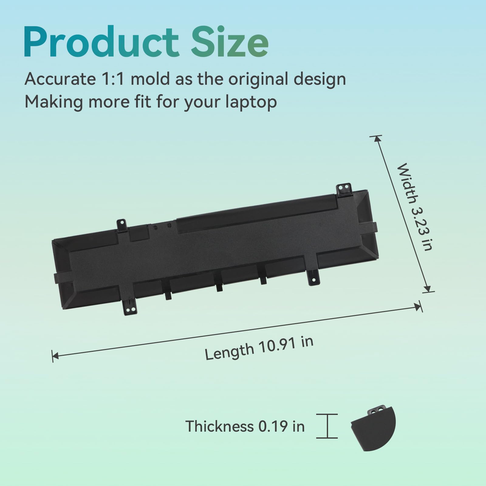 K KYUER B31N1631 Laptop Batterie pour Asus VivoBook 15 A505 F505 S505 X505 X505BA X505BP X505ZA A505BA A505BP A505ZA F505BA F505BP F505ZA S505BA S505BP S505ZA K505ZA R504BA R504BP R504ZA X505ZA-BQ117T