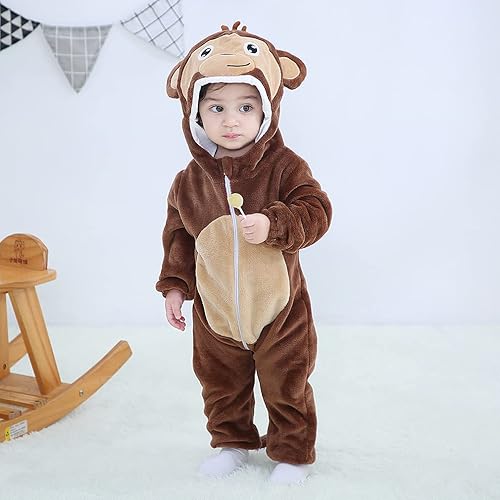 Miniatura 2 de Disfraz de Halloween para bebés y niñas pequeños con dibujos animados de animales, disfraz de franela