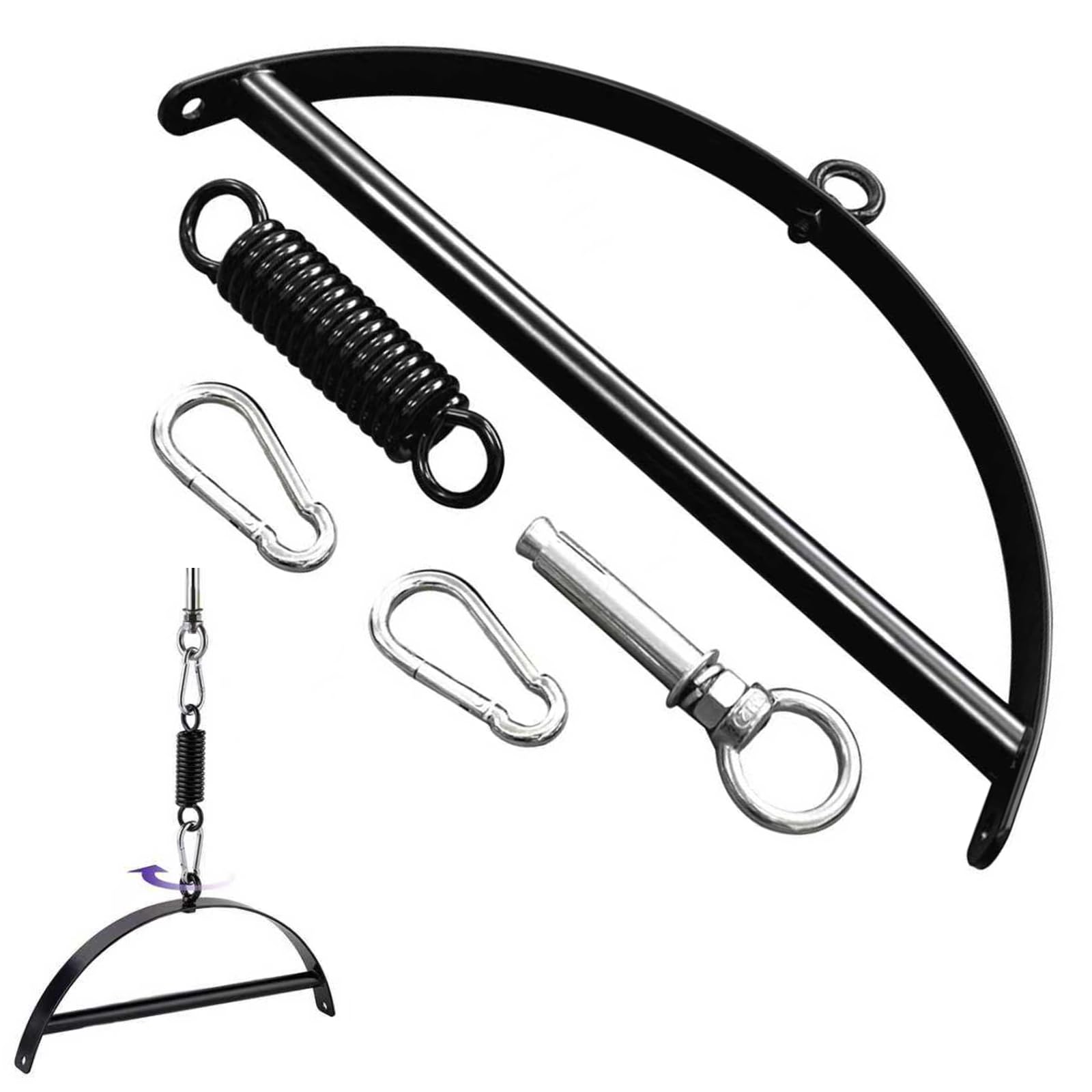 2.0 Support pour Balançoire Accessoires,Balançoire Sexuelle pour Le Plafond,Meuble Jeux Adulte Couple,Jeux pour Couples Set Accessoires Hard,Supporte Jusqu'à 1100 LB (A)