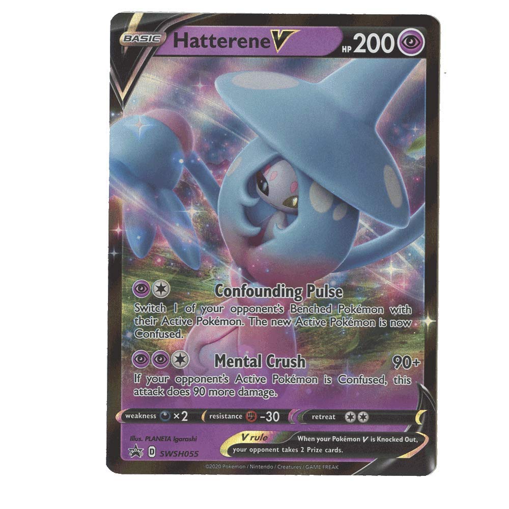 Amazon.com: Hatterene V SWSH055 Sword and Shield Black Star Promo PRESALE  Ships 10/23 : Everything Else