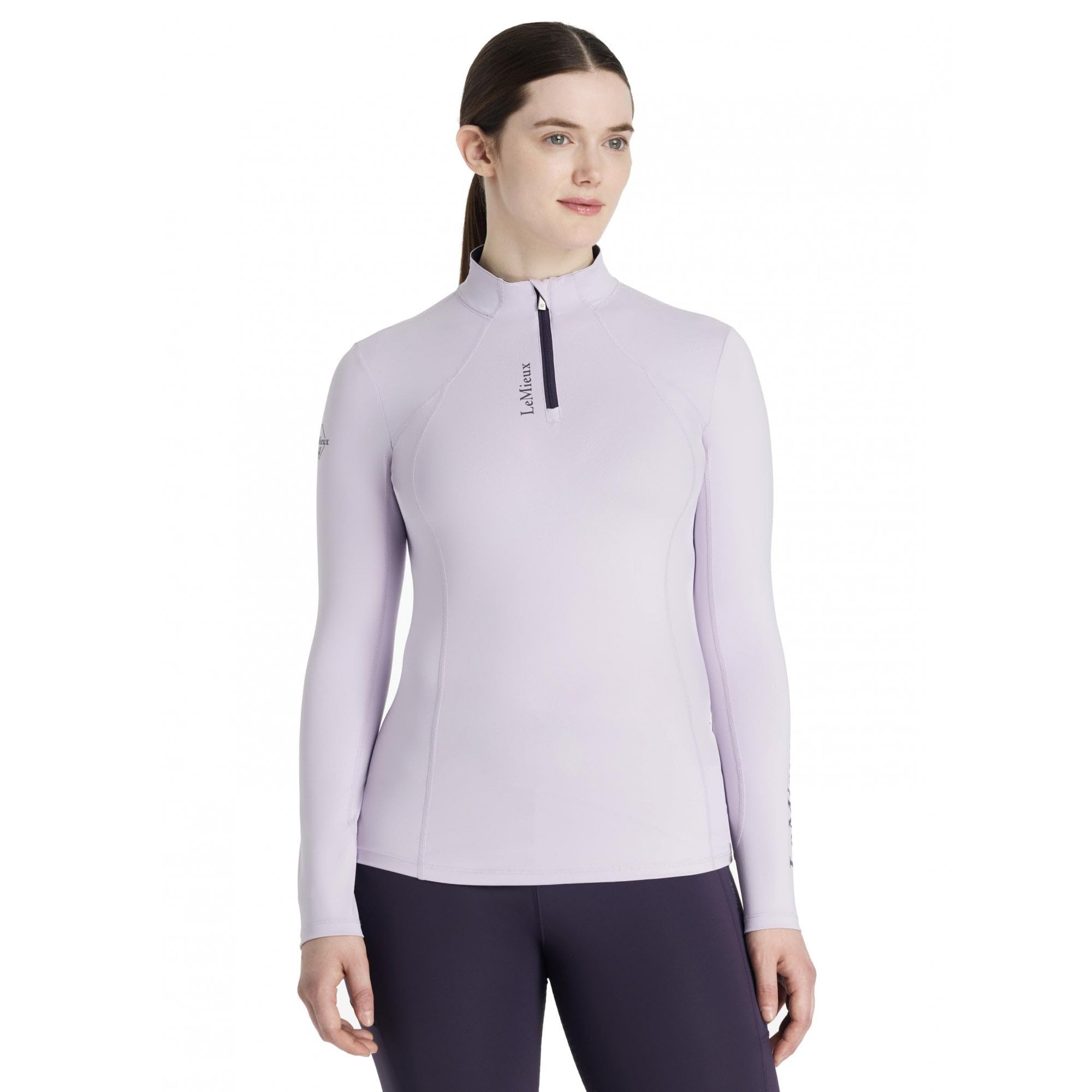 LeMieux Classique Womens Long Sleeve Base Layer - Lilac - UK10
