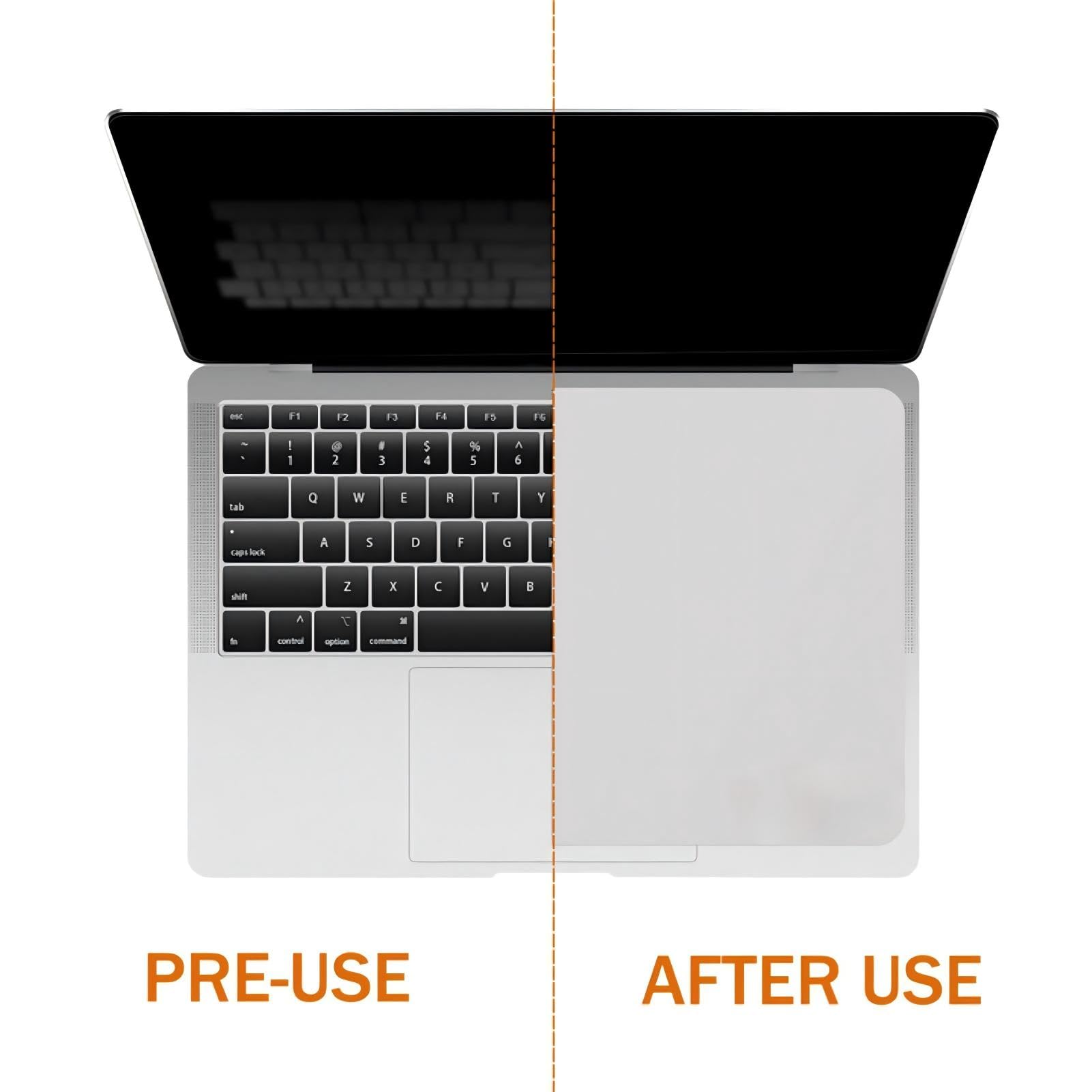 Protection d'Écran en Microfibre pour MacBook 13/14 Pouces, Bord Découpé au Laser, 290mm x 192mm
