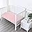 4-Pack Fitted Crib Sheets for Boys and Girls - Breathable, Soft Microfiber Baby Sheets in Dark Grey & Pink