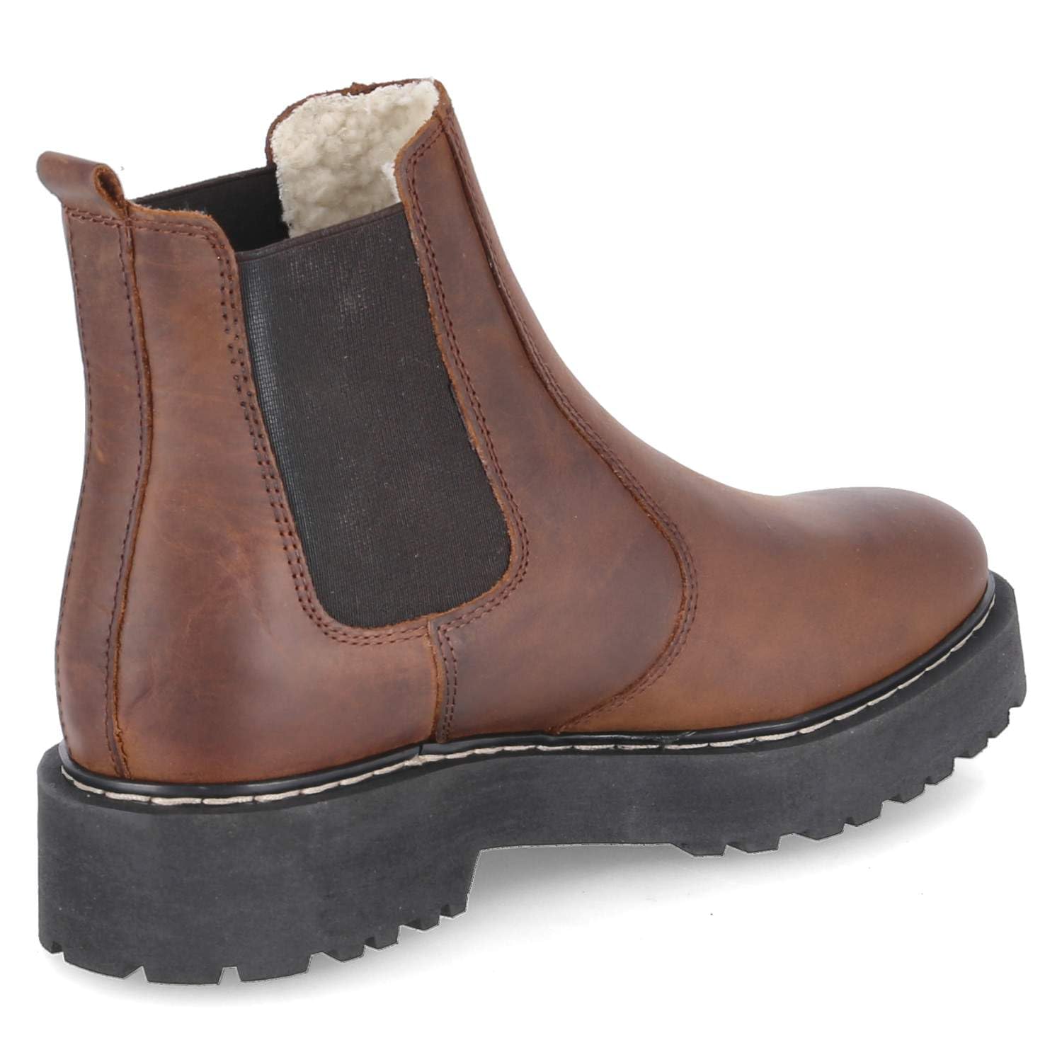 F-8396 Olivia Tabaco buty wsuwane z gładkiej skóry damskie w kolorze brązowym