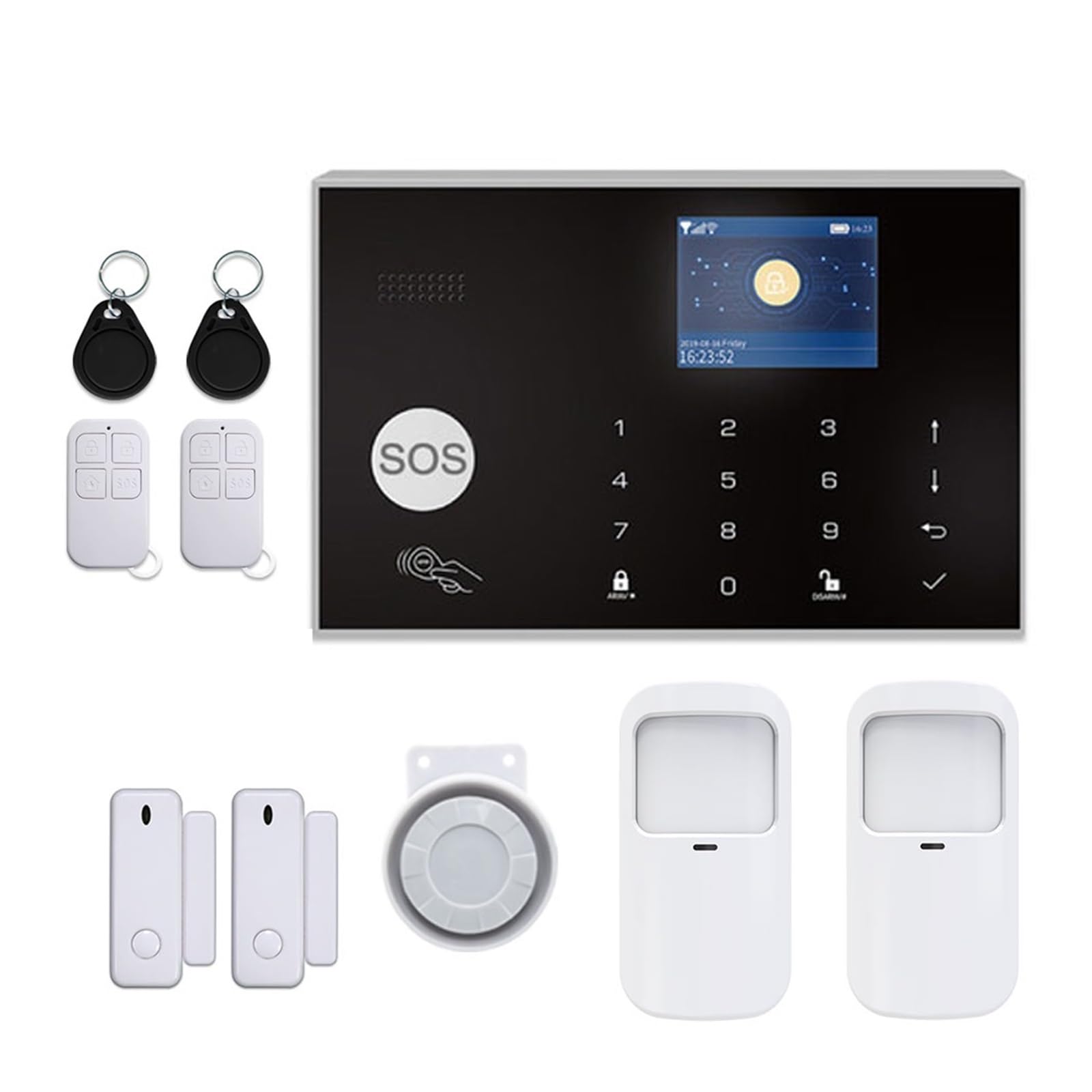 Système d'alarme intelligent 3G 4G WiFi pilotable à distance