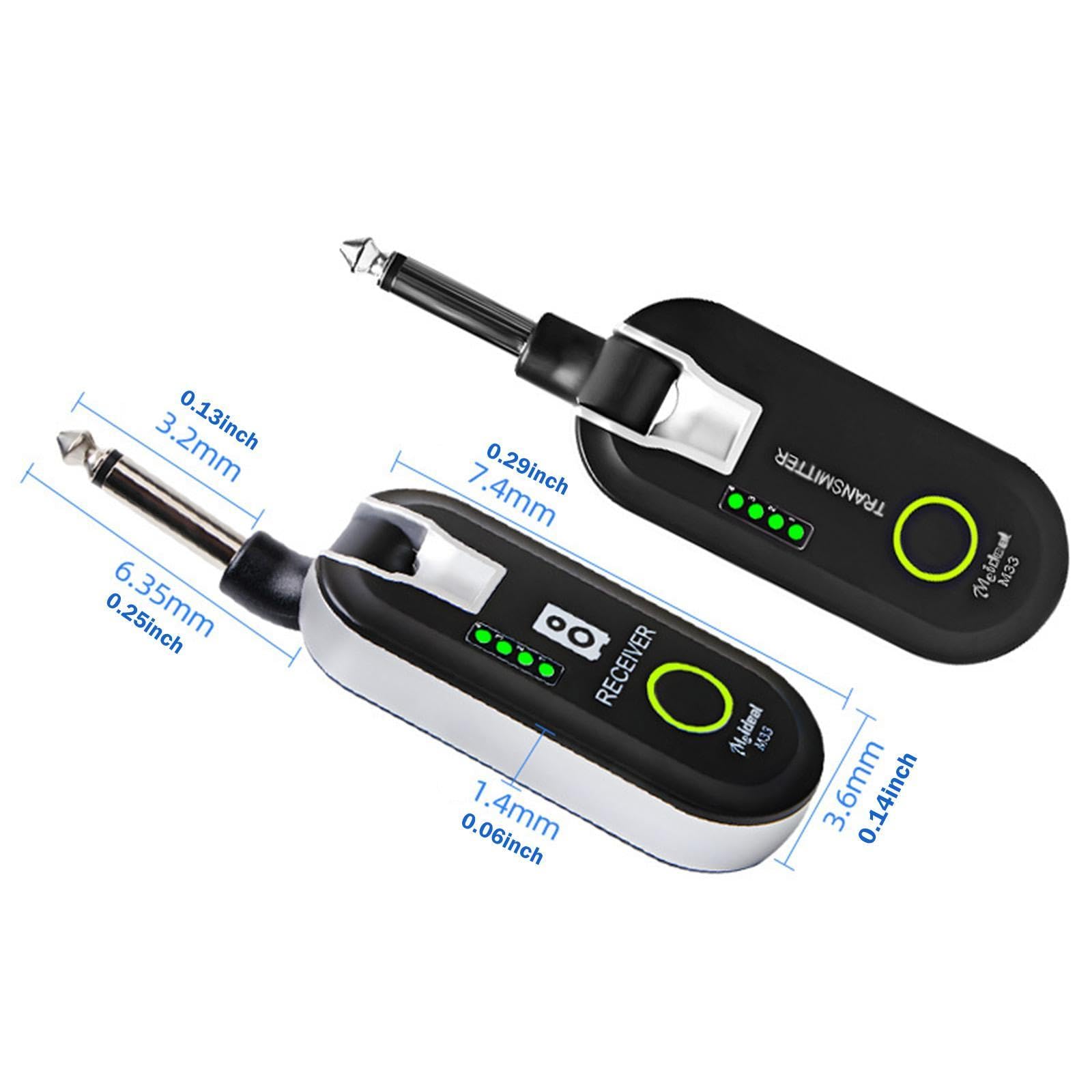Amagogo Adaptateur sans fil pour émetteur et récepteur de guitare Système d'adaptateur sans fil Pièce pour instrument de musique