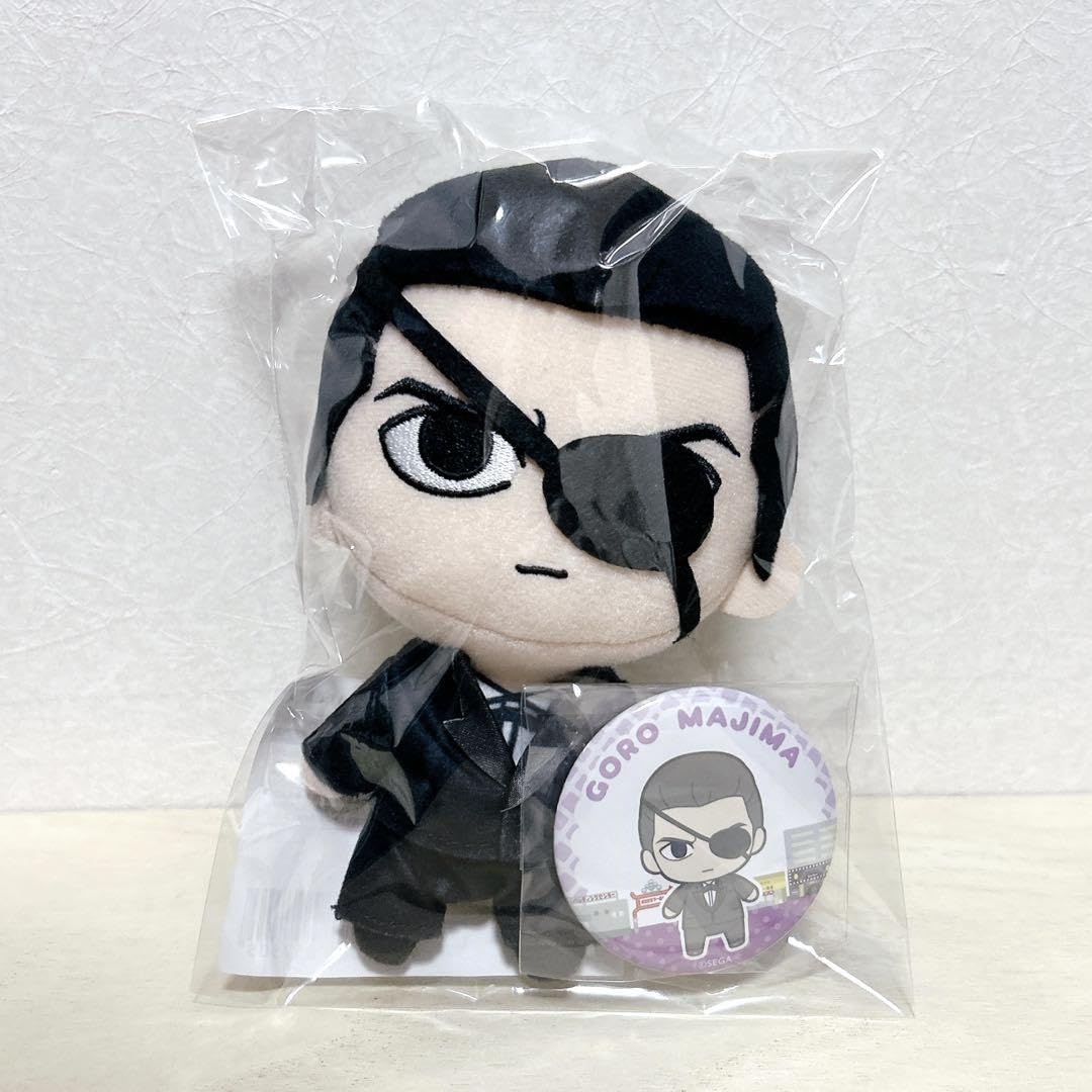 龍が如く 真島吾朗 『0』『極』ぬいぐるみ&缶バッジセット 楽天市場】龍が如く 0 ぬいぐるみ＆缶バッジセット 真島 吾朗