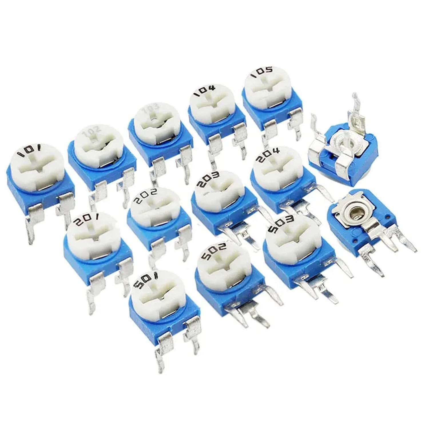 500PCS Vertical Horizontal RM063/065 Adjusted Resistor 1K2K5K10K20K50K100K200K500K1M C11(RM065-2K(202))