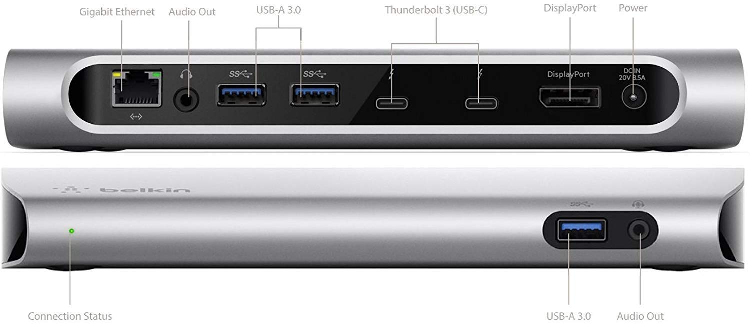 Amazon.com: Belkin Thunderbolt 3 Dock w/ 2.6ft Thunderbolt 3