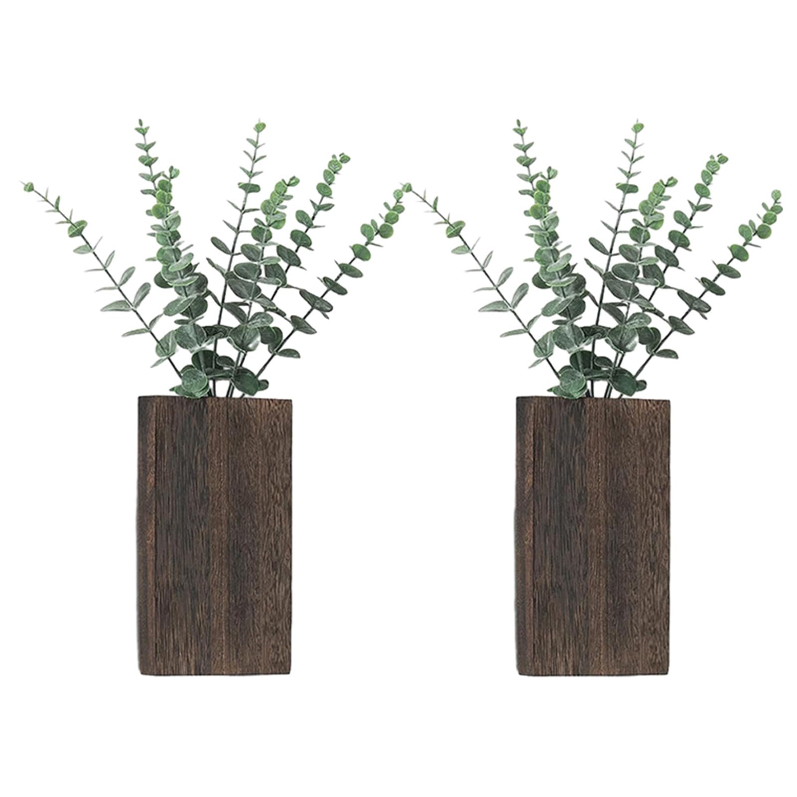YWLUUOO Wood Wall Planter Functional Holder for Home Restaurant Hotel for Artificial Greenery Indoor Plant for Enthusiasts