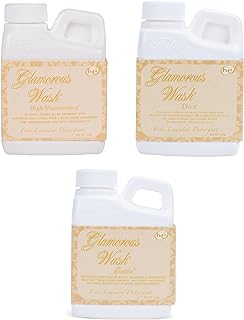Elanze Designs Tyler Candle Glamorous Wash and Luxurious High Efficient 4 ounce Fine Liquid Laundry Detergent, 3 Scent Assortment, High Maintenance, Diva, Entitled
