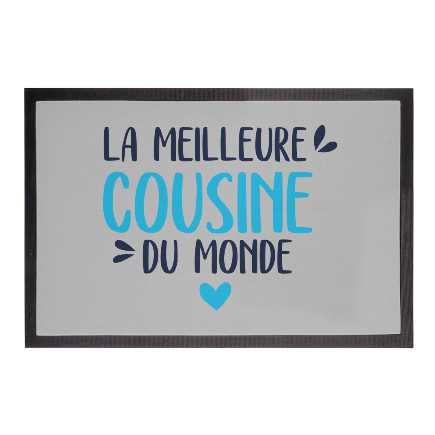 Paillasson gris 60x40 tapis entrée maison meilleure cousine