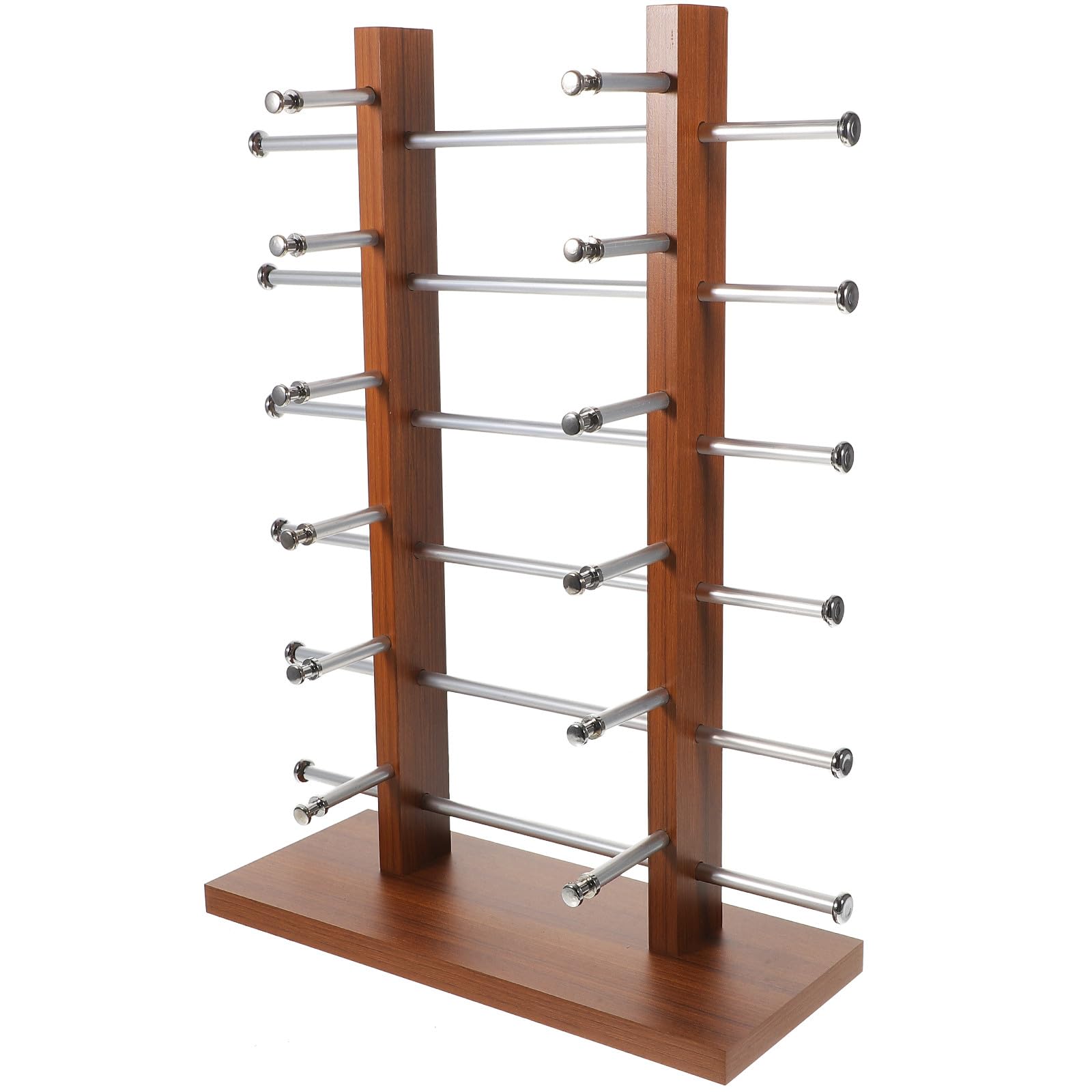 Vaguelly Vintage Brillenhalter und Aluminium mit Mehreren Ebenen Stabiler Sockel und Leichtes Design zur Aufbewahrung von Skibrillen und Sonnenbrillen