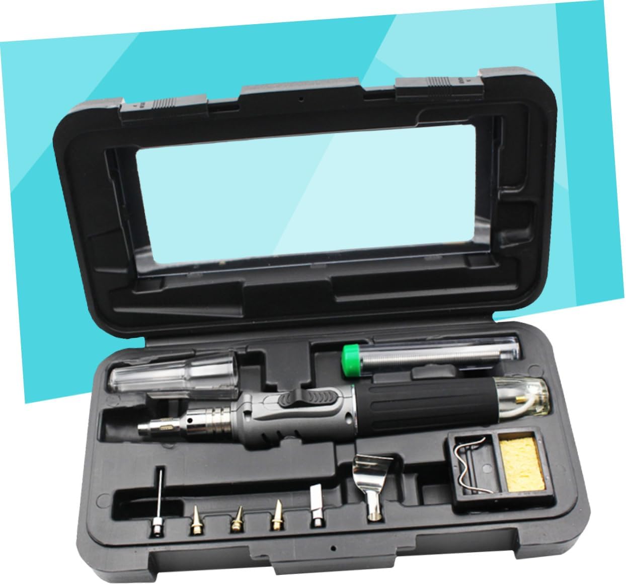 Generic Cordless Gas Soldering Iron Kit Self-igniting Multi-tool with Refillable Gas High Temperature for Jewelry Making Electrical Work and Arts Crafts