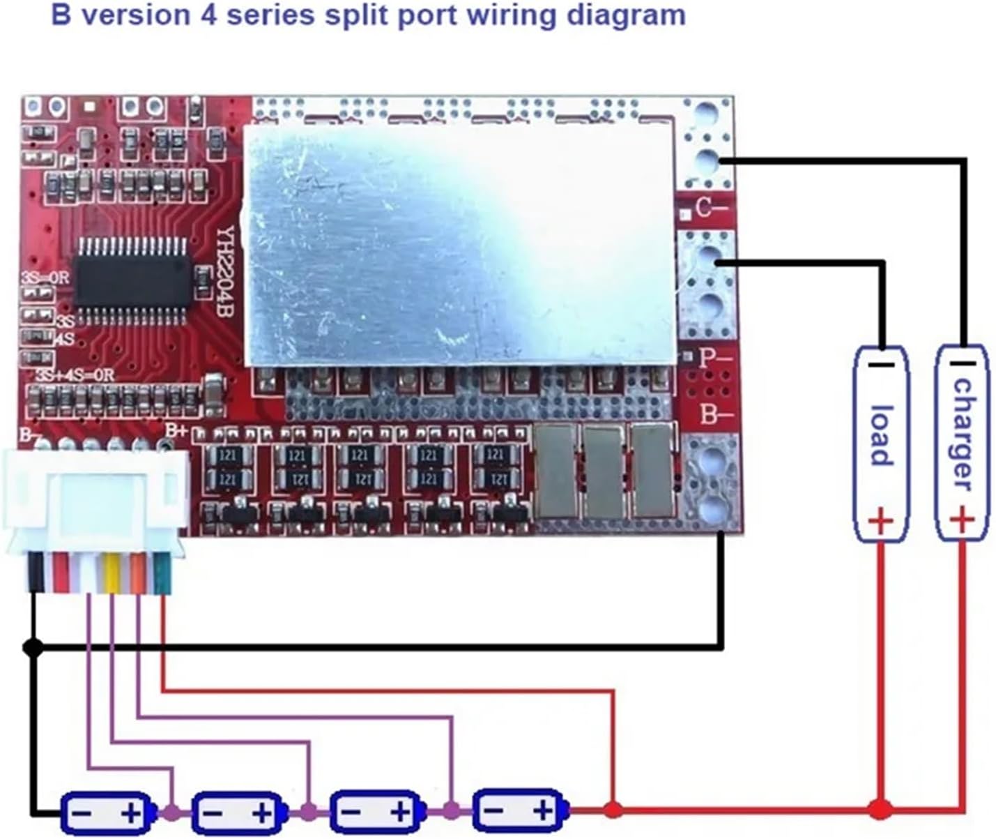 Balanced 3S 4S 5S 50A BMS Board for 3.7V Lithium battery/3.2V Lifepo4 protection board(3S 50A 3.7V)