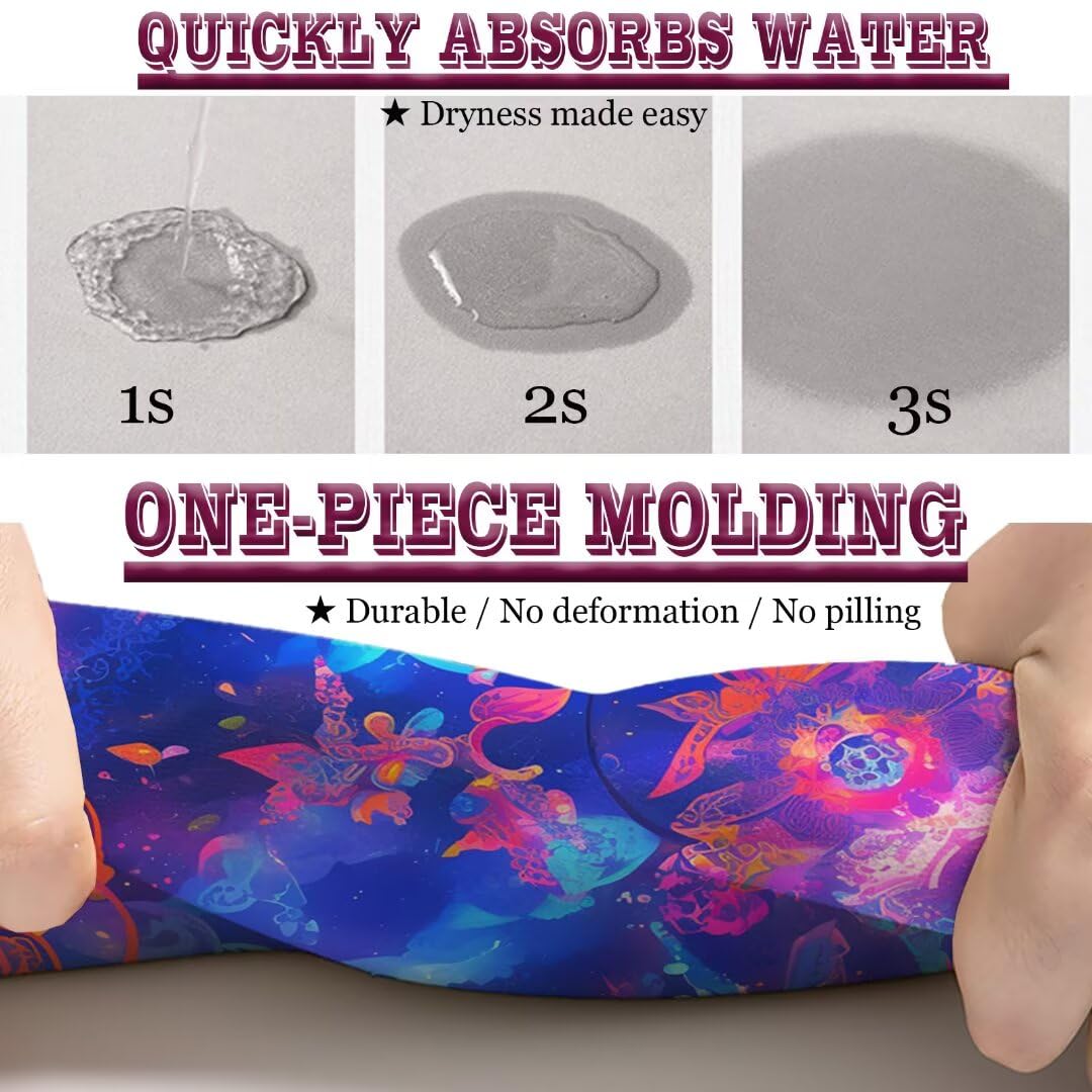 Badezimmerteppich Kleine Schnelltrocknend Badteppich 60x90cm Rutschfester Badematte Mandala Absorbierender Duschvorleger Waschbar Badvorleger Dünn Bath Bathroom Mat Fußmatten Toilette Badewanne 5-670