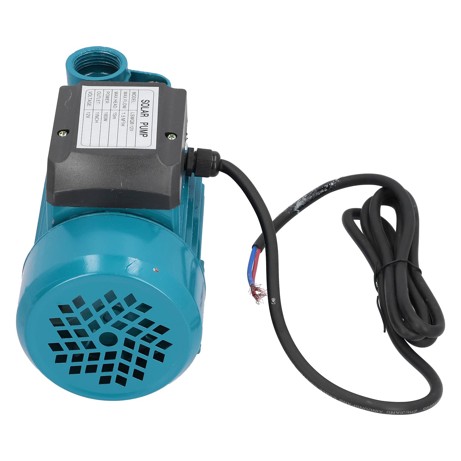 Bomba de agua, LSWQB-12V 180W DC12V 1.5m³ / H Motor impulsor unipolar Herramienta de riego de succión única horizontal, para suministro de agua presurizada en el hogar