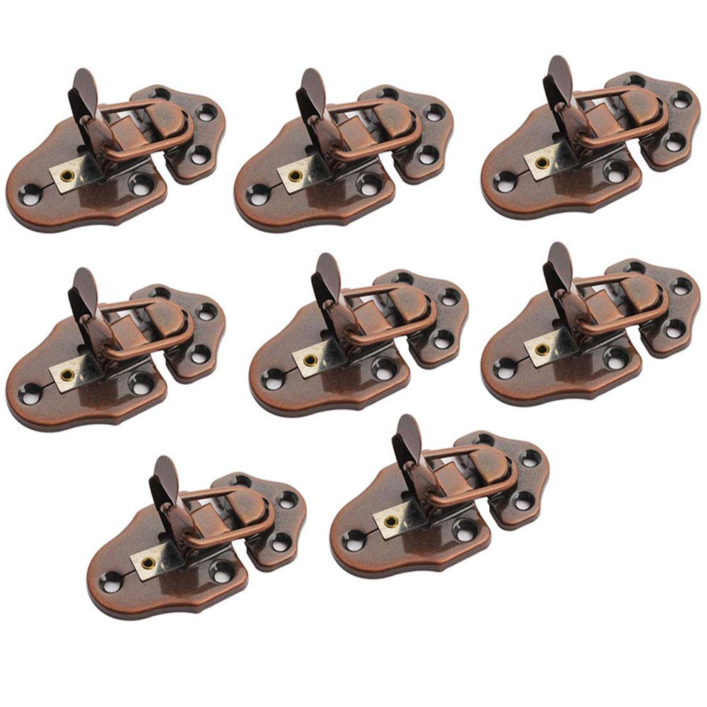 Beilay 8Pcs Red Bronze Metal Table Locks Dining Training Table Buckles ...