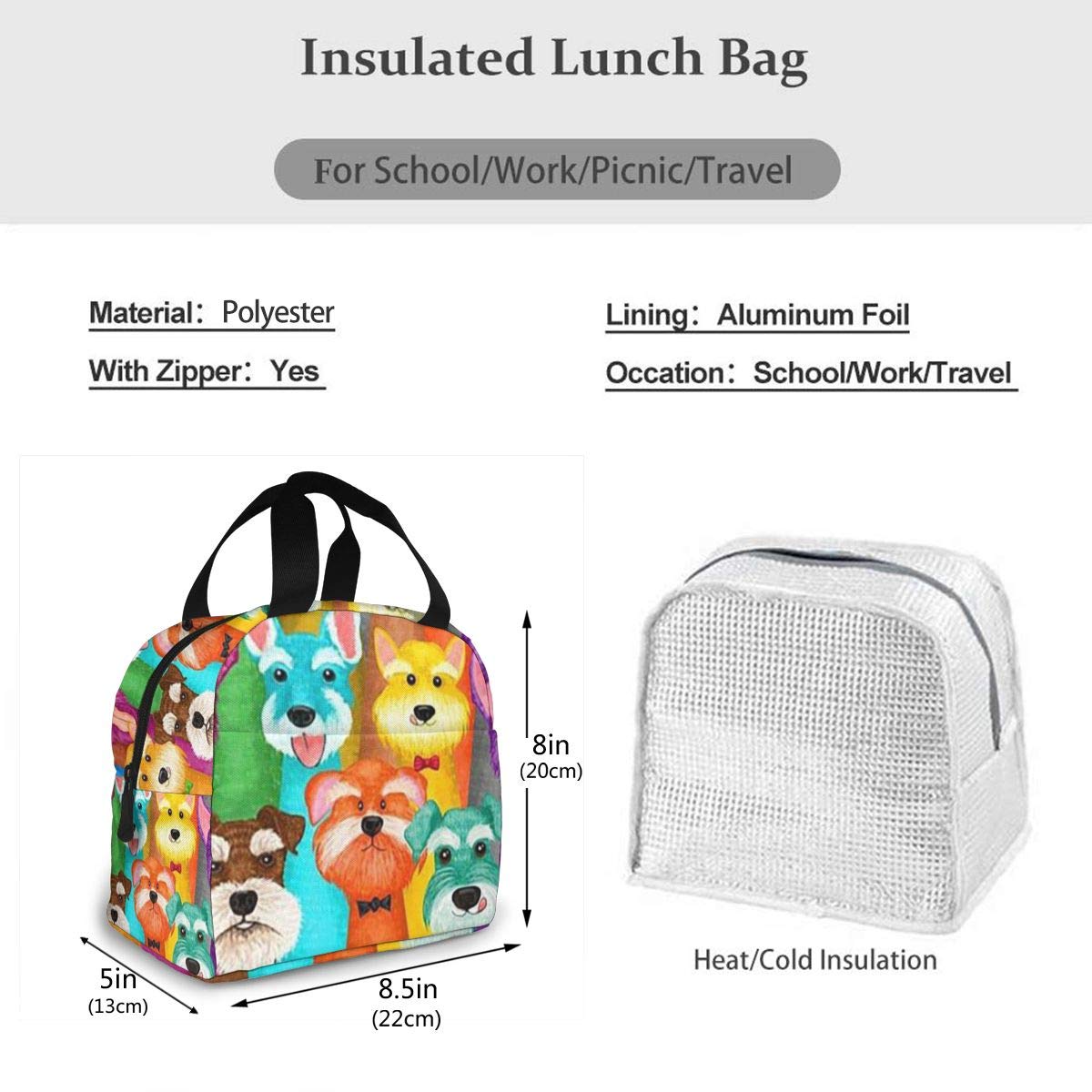 Borsa da pranzo Bento in tela cerata di carta per donna uomo bambini gratis riut