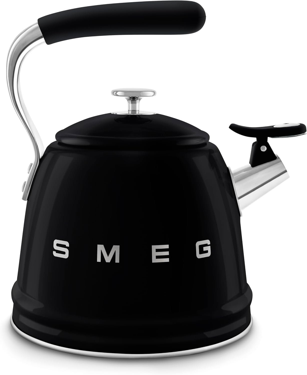 Retro Style - Whistling Kettle Black Glossy