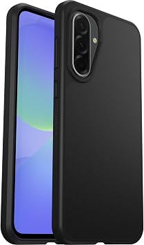 OtterBox Samsung Galaxy A36 5G React Series Case - Black, Ultra-Thin, Pocket-Friendly, Raised Edges Protect Camera & Screen, Wireless Charging Compatible Single Unit Ships in Polybag