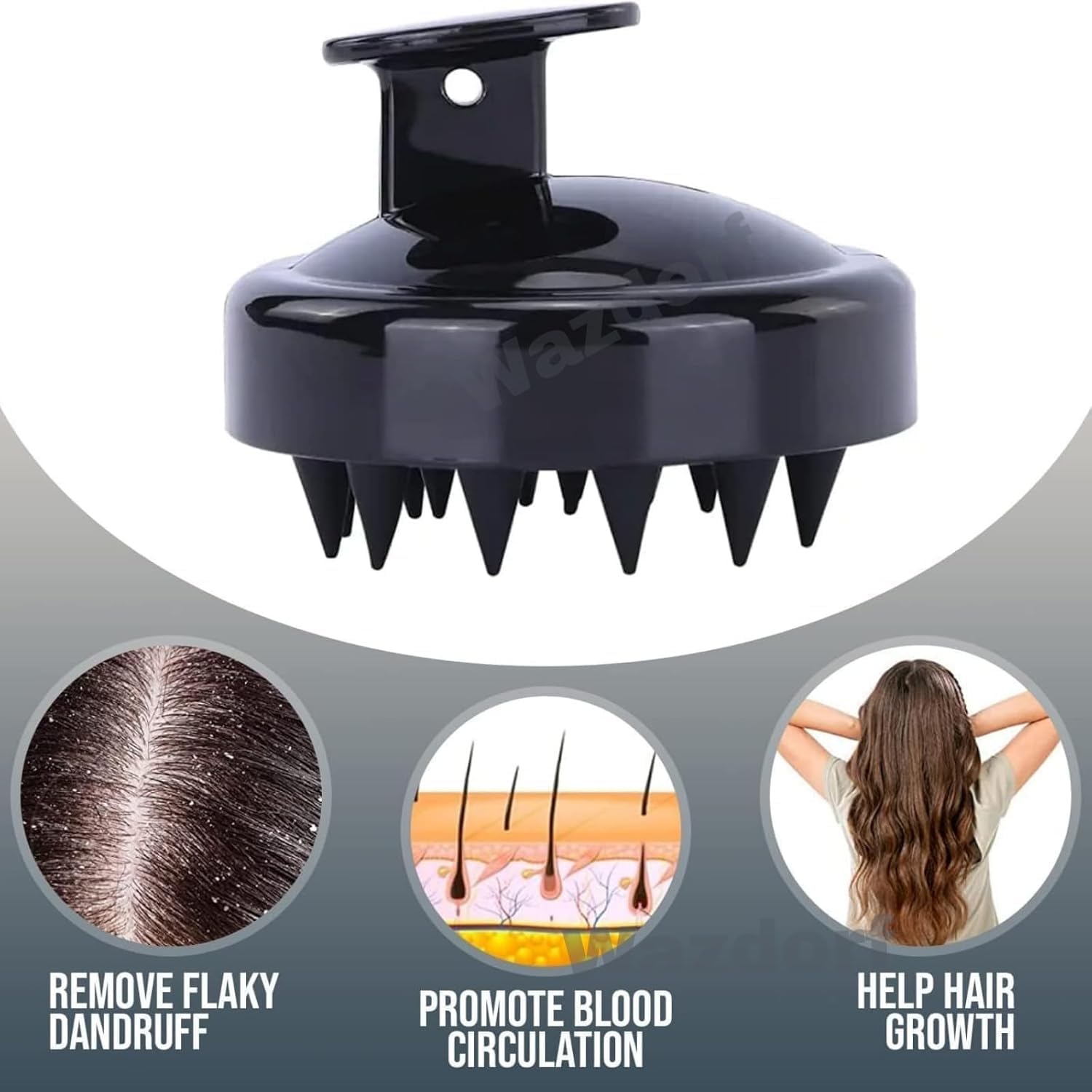 FIGMENT Soft Silicone Bath Body Brush For Men and Women, Back Scrubber, Deep Nourishing Cleansing, Exfoliation, Dirt Removal, BPA-Free, Lather Boosting Bristle, No-Slip Grip, Multicolor (Combo, 3 Pcs) - Image 9 thumbnail