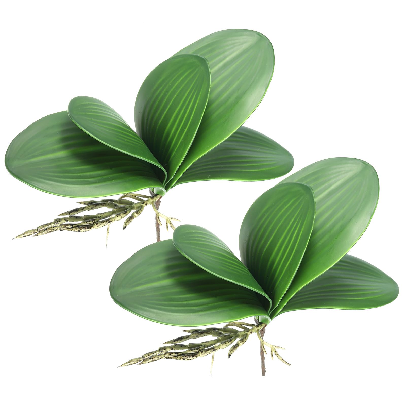 PATIKIL Foglie Di Orchidea Finta 5,51 Pollici, 2pz Piccola Pianta